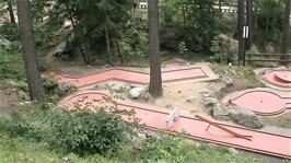 The Minigolf course at the Fiesch Sports Holiday Resort
